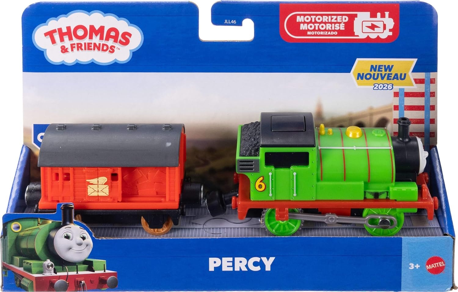 image:imageThomas amp Friends by FisherPrice Motorized Toy Train BatteryPowered Engine amp Cargo Vehicle Featuring Classic Characters Styles May VaryPercy