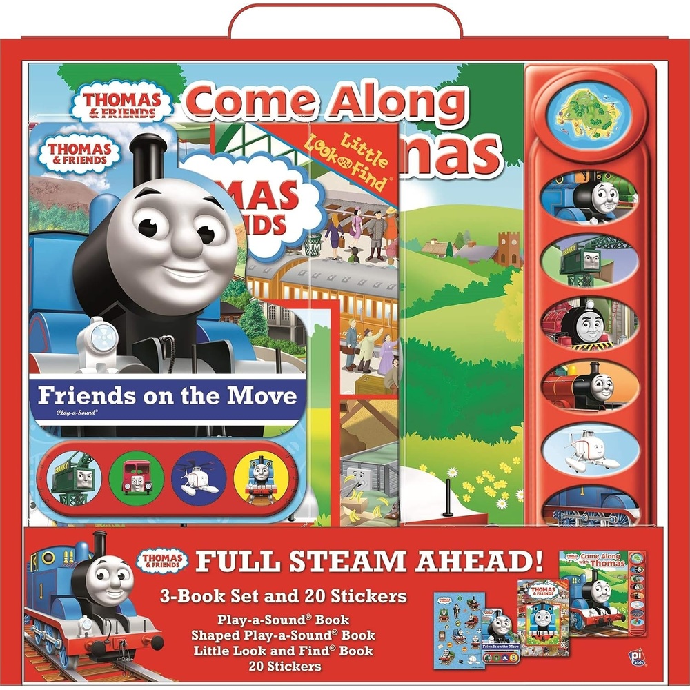 image:imageThomas and Friends  Full Steam Ahead 3 Book Set and 20 Stickers