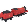 Thomas & Friends by Fisher-Price Motorized Toy Train, Battery-Powered Engine & Cargo Vehicle Featuring Classic Characters (Styles May Vary)(James)