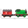 Thomas & Friends by Fisher-Price Motorized Toy Train, Battery-Powered Engine & Cargo Vehicle Featuring Classic Characters (Styles May Vary)(Percy)