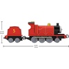 Thomas & Friends by Fisher-Price Train, Large Push-Along Die-Cast Henry Engine & Cargo Car from The Classic & All Engines Go Series, for Preschoolers(James)
