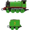 Thomas & Friends by Fisher-Price Train, Large Push-Along Die-Cast Henry Engine & Cargo Car from The Classic & All Engines Go Series, for Preschoolers(Henry)