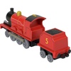 Thomas & Friends by Fisher-Price Train, Large Push-Along Die-Cast Henry Engine & Cargo Car from The Classic & All Engines Go Series, for Preschoolers(James)