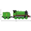 Thomas & Friends by Fisher-Price Train, Large Push-Along Die-Cast Henry Engine & Cargo Car from The Classic & All Engines Go Series, for Preschoolers(Henry)