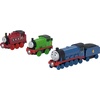 Thomas & Friends by Fisher-Price Toy Trains, Multipack of 3, Die-Cast Thomas, Diesel & James, Push-Around Engines with Magnetic Connectors (Amazon Exclusive)