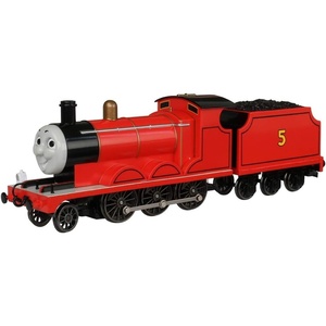 Bachmann Trains – THOMAS & FRIENDS JAMES THE RED ENGINE w/Moving Eyes – HO Scale,unisex-children(Red black)
