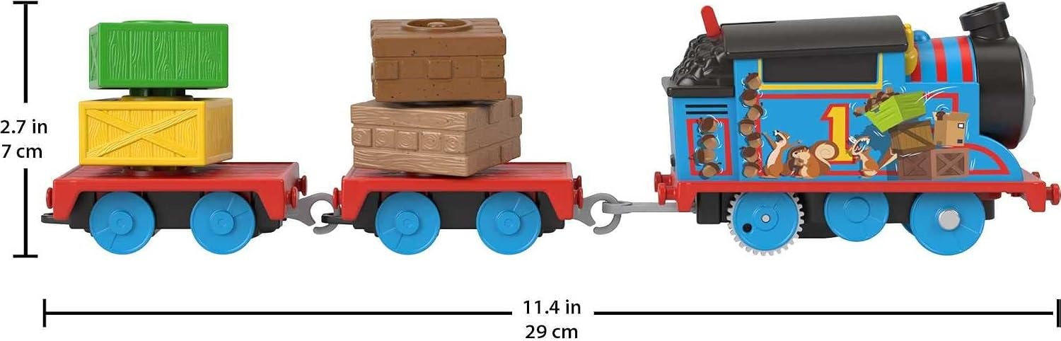 image:imageThomas amp Friends Toy Train Wobble Cargo Thomas Motorized Engine with 2 Cargo Cars for Preschool Railway Play Ages 3 YearsThomas Cargo