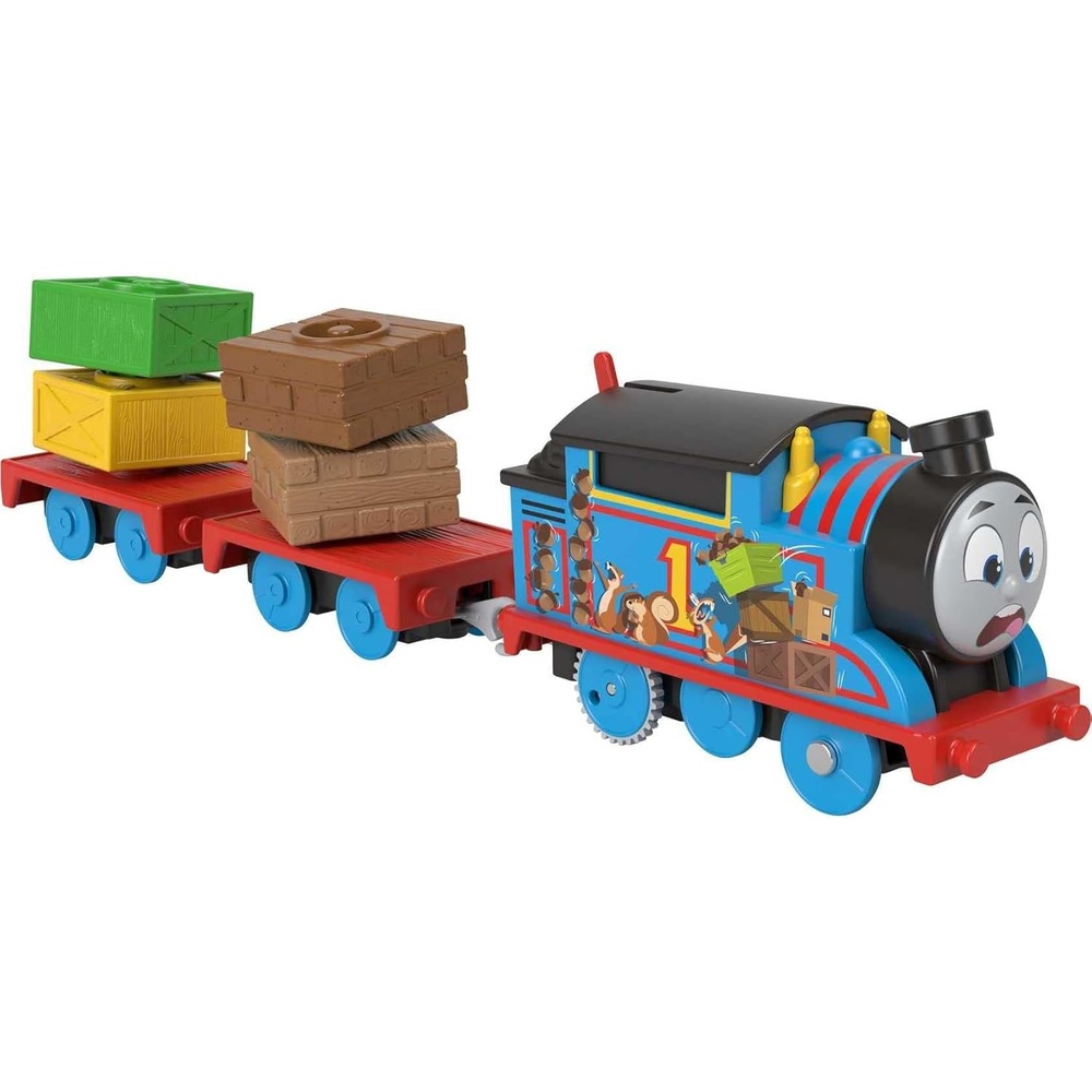 image:imageThomas amp Friends Toy Train Wobble Cargo Thomas Motorized Engine with 2 Cargo Cars for Preschool Railway Play Ages 3 YearsThomas Cargo