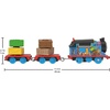 Thomas & Friends Toy Train, Wobble Cargo Thomas Motorized Engine with 2 Cargo Cars for Preschool Railway Play Ages 3+ Years(Thomas Cargo)