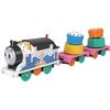 Thomas & Friends Toy Train, Wobble Cargo Thomas Motorized Engine with 2 Cargo Cars for Preschool Railway Play Ages 3+ Years(Thomas Celebration)