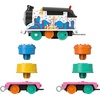 Thomas & Friends Toy Train, Wobble Cargo Thomas Motorized Engine with 2 Cargo Cars for Preschool Railway Play Ages 3+ Years(Thomas Celebration)