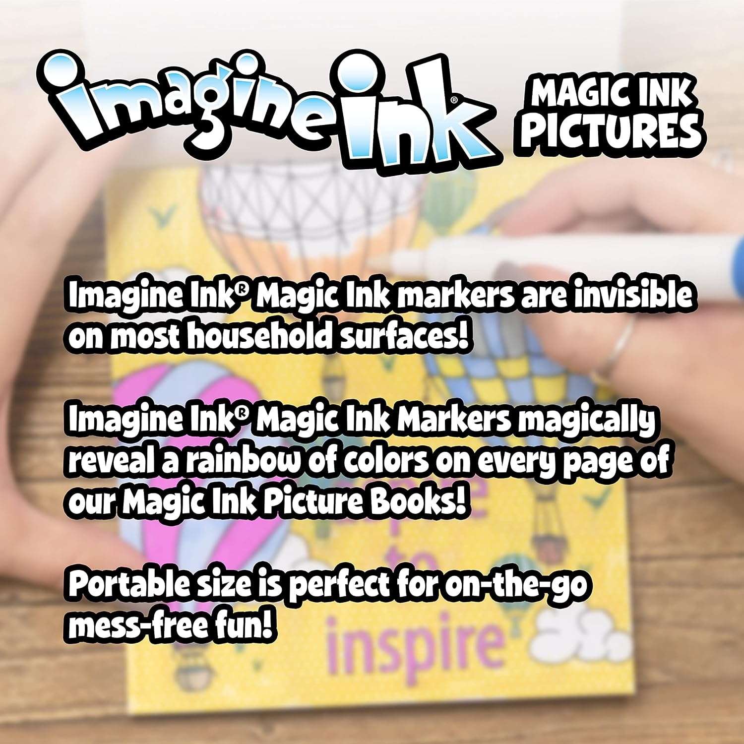 image:imageThomas All Engines Go 20 Page Imagine Ink Coloring Book with 1 Mess Free Marker