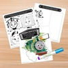 Thomas All Engines Go 20 Page Imagine Ink Coloring Book with 1 Mess Free Marker