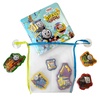 Thomas & Friends The Great Bubbly Build Bath Time Books – Activity Books for kids, Bath book, 6 Padded suction cups, 1 Mesh bag