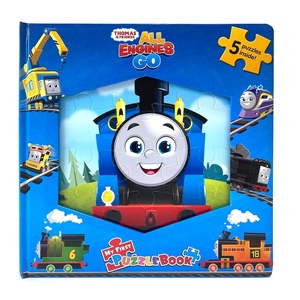 Thomas All Engines Go My First Puzzle Book – Jigsaw Puzzles for kids, 10-page board book, 5 puzzles to enjoy