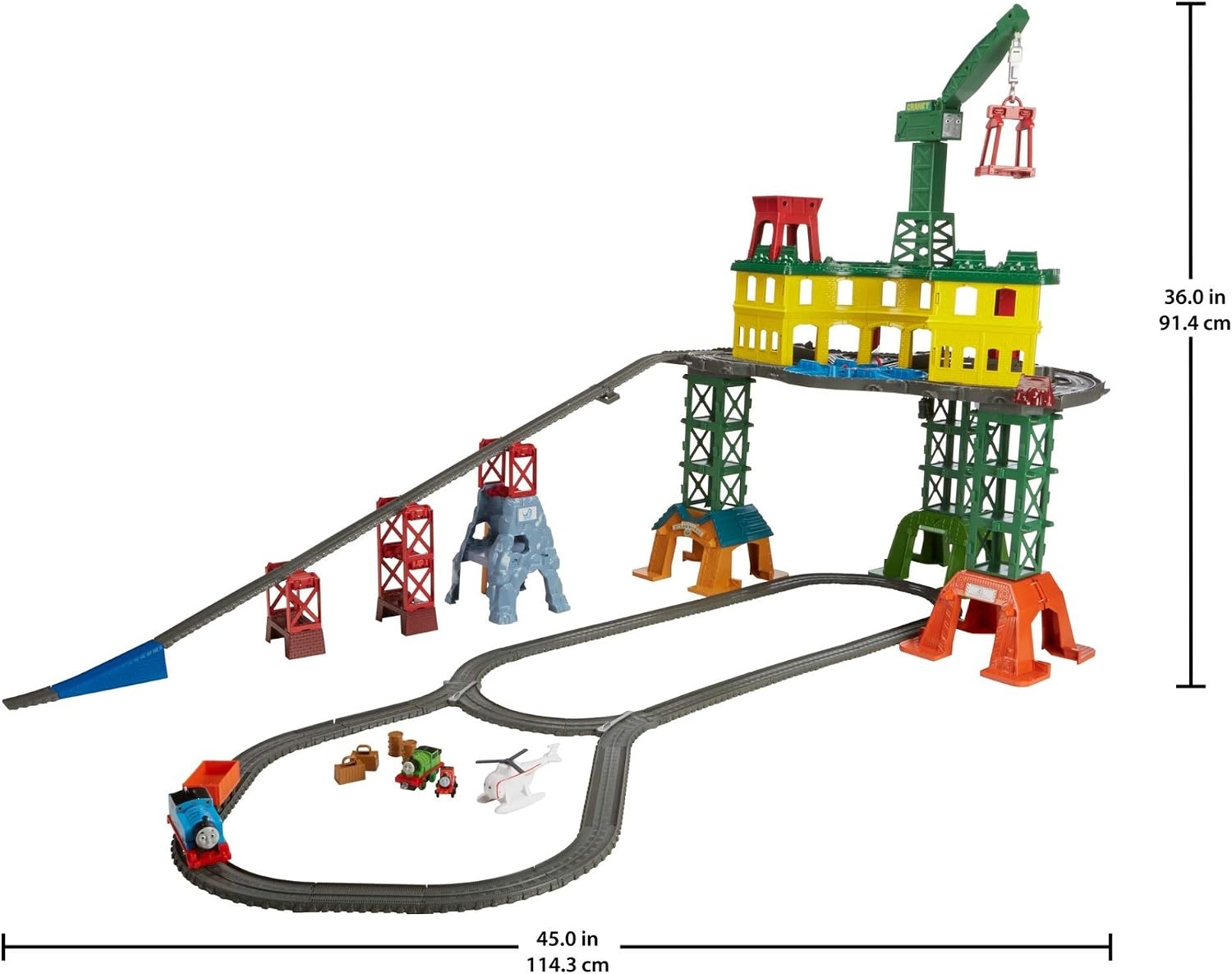 image:imageTHOMAS amp FRIENDS Toy Train Set Super Station Extra Large Race Track with Motorized Thomas Diecast Percy amp MINIS James for Ages 3 YearsSimplified Packaging