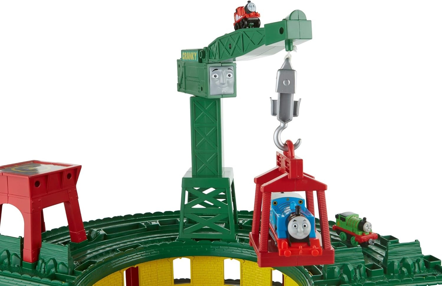 image:imageTHOMAS amp FRIENDS Toy Train Set Super Station Extra Large Race Track with Motorized Thomas Diecast Percy amp MINIS James for Ages 3 YearsSimplified Packaging
