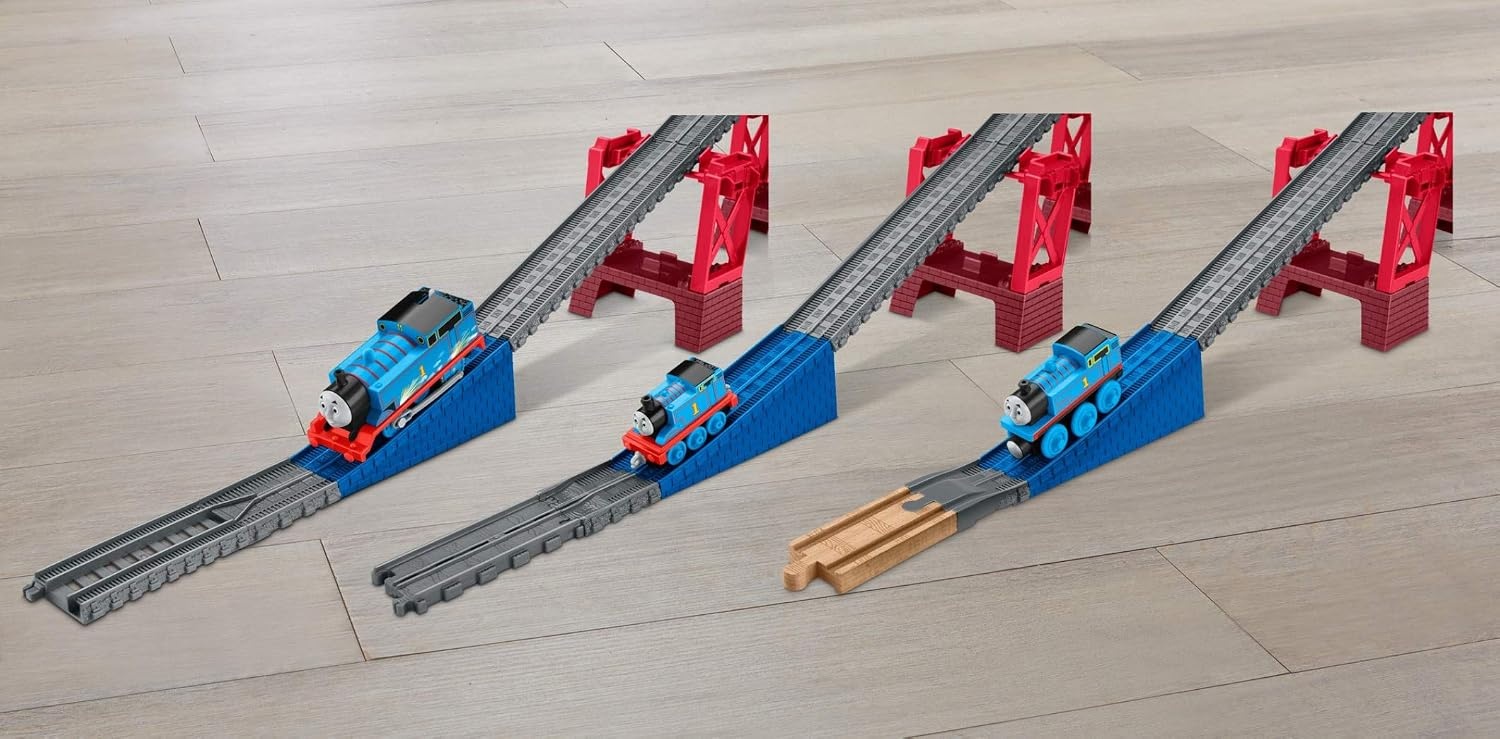 image:imageTHOMAS amp FRIENDS Toy Train Set Super Station Extra Large Race Track with Motorized Thomas Diecast Percy amp MINIS James for Ages 3 YearsSimplified Packaging