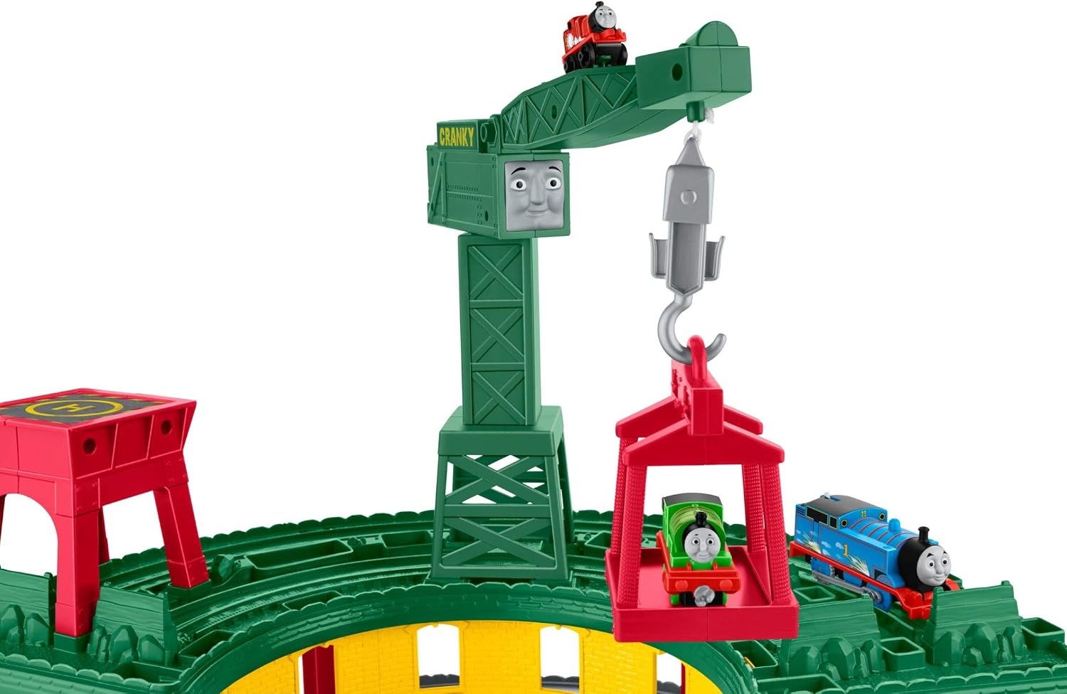 image:imageTHOMAS amp FRIENDS Toy Train Set Super Station Extra Large Race Track with Motorized Thomas Diecast Percy amp MINIS James for Ages 3 YearsSimplified Packaging