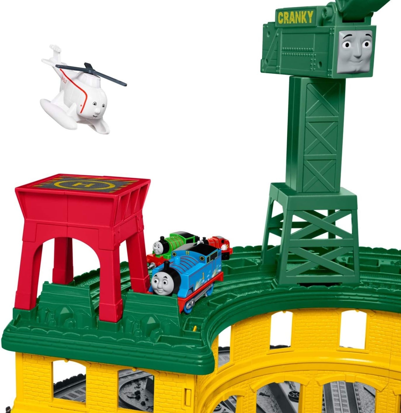 image:imageTHOMAS amp FRIENDS Toy Train Set Super Station Extra Large Race Track with Motorized Thomas Diecast Percy amp MINIS James for Ages 3 YearsSimplified Packaging