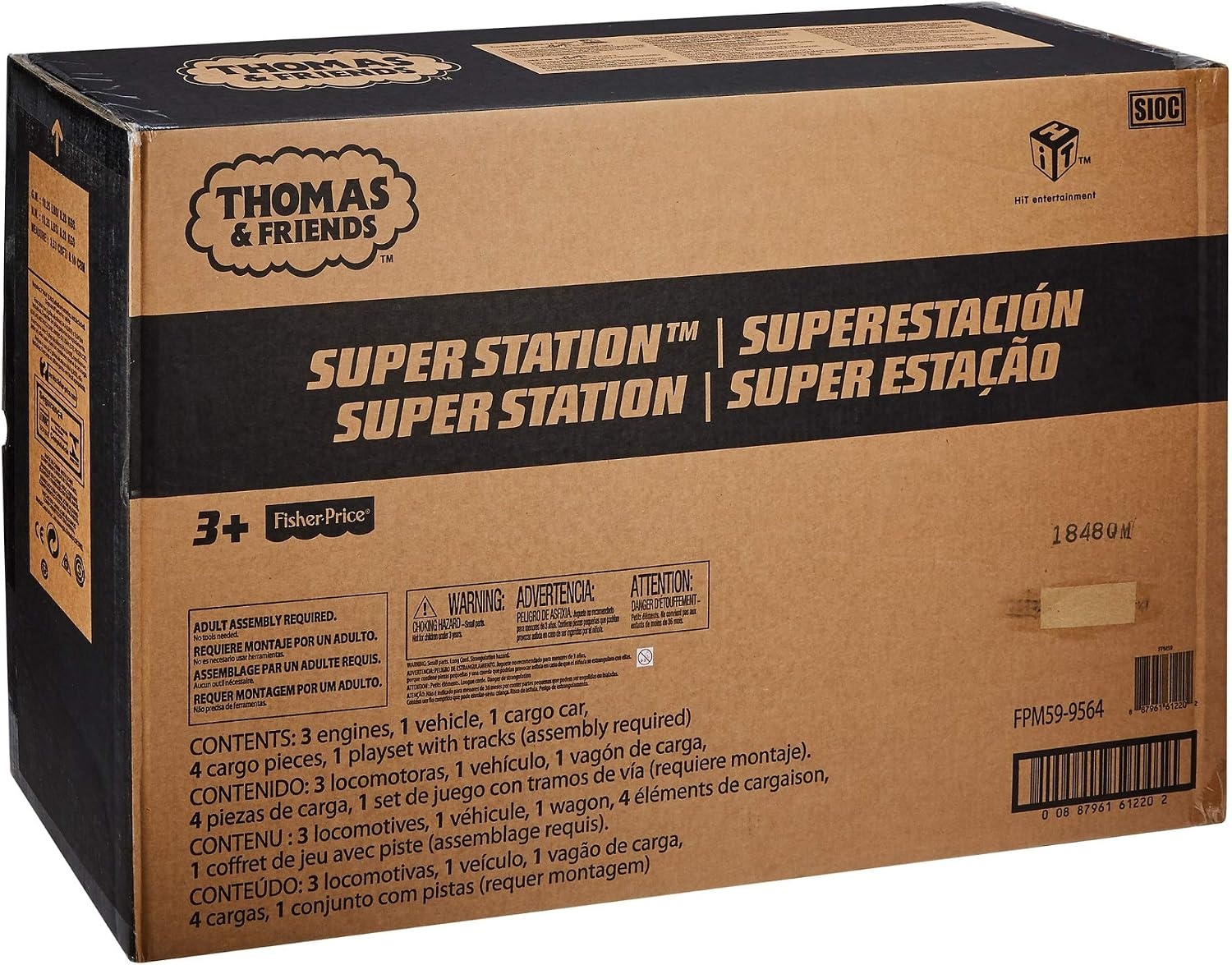 image:imageTHOMAS amp FRIENDS Toy Train Set Super Station Extra Large Race Track with Motorized Thomas Diecast Percy amp MINIS James for Ages 3 YearsSimplified Packaging