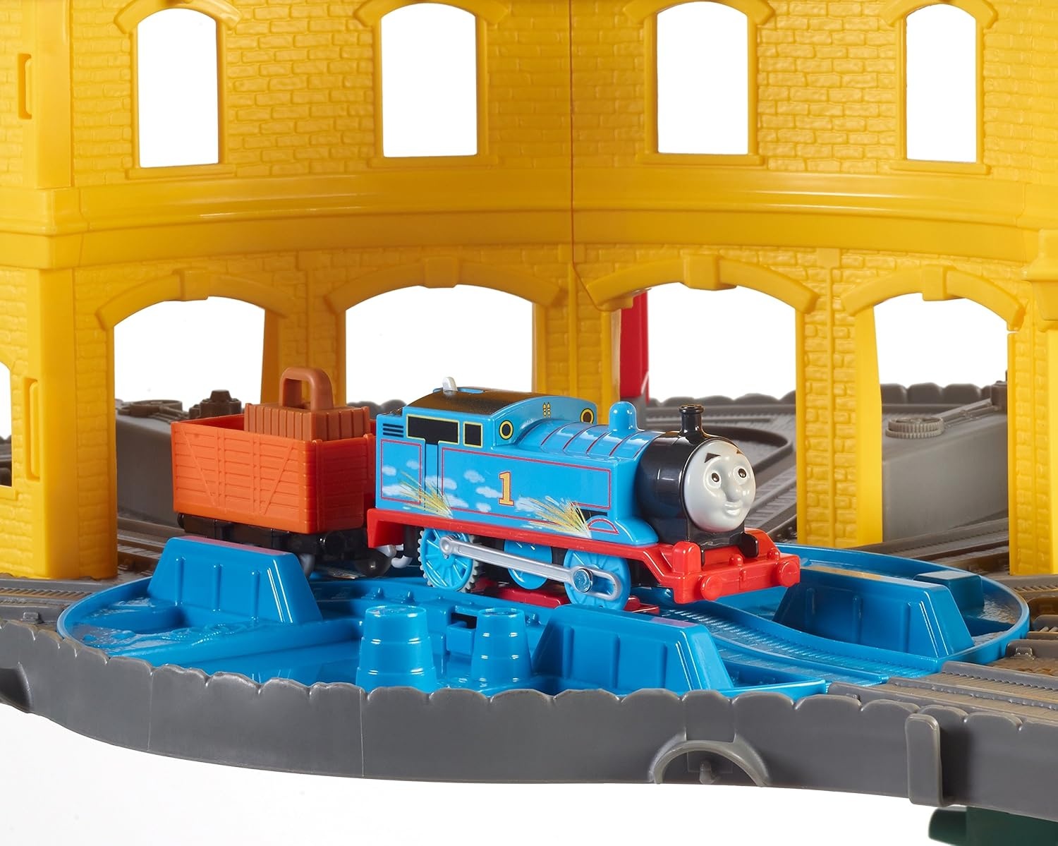 image:imageTHOMAS amp FRIENDS Toy Train Set Super Station Extra Large Race Track with Motorized Thomas Diecast Percy amp MINIS James for Ages 3 YearsSimplified Packaging