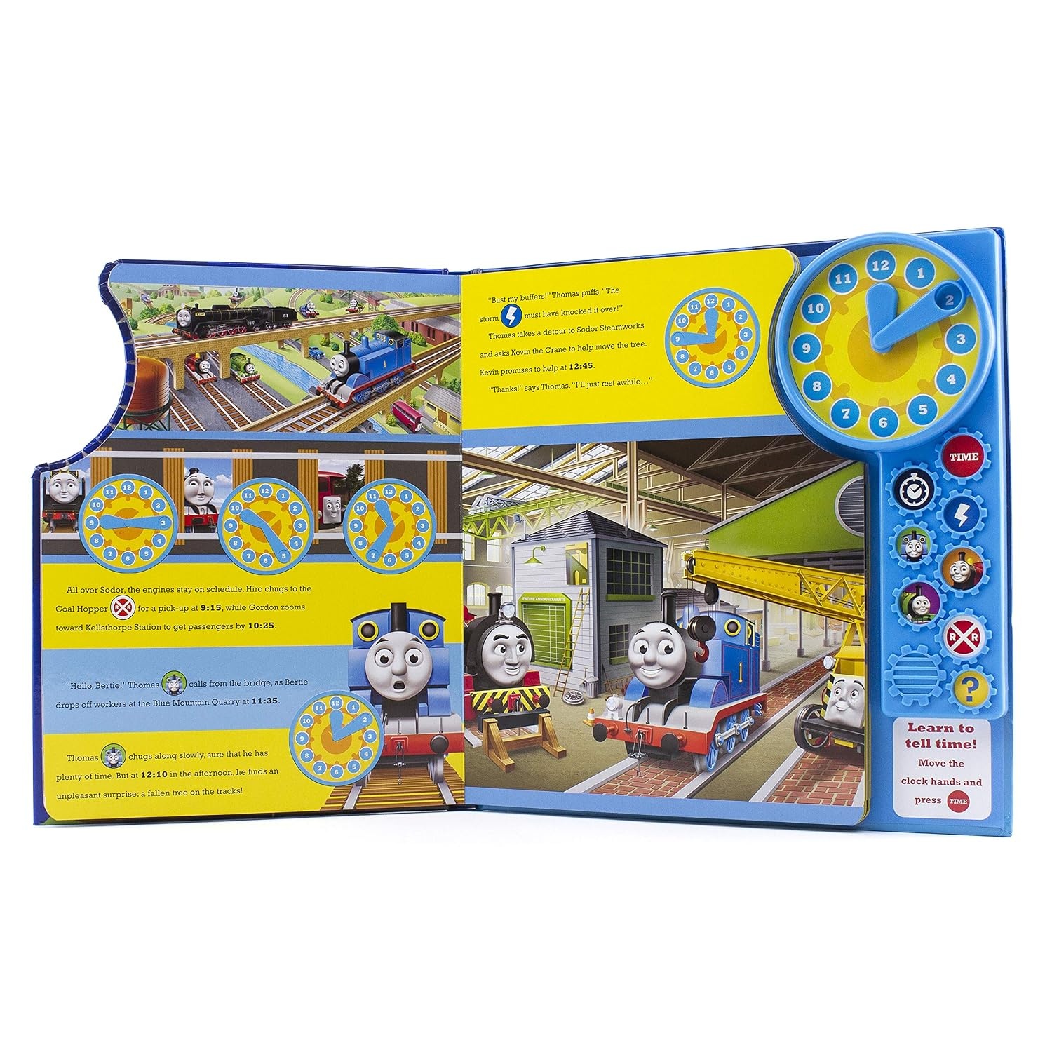 image:imageThomas and Friends On Time with Thomas Learn to Tell Time Sound Book with Interactive Toy Clock PI Kids