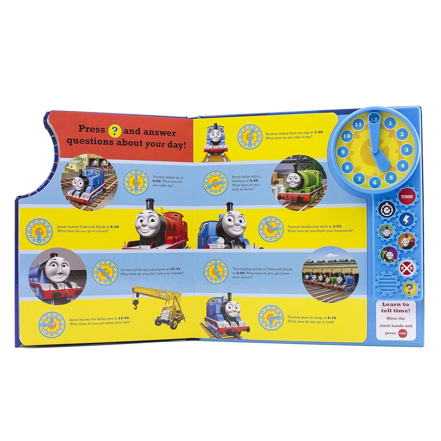 image:imageThomas and Friends On Time with Thomas Learn to Tell Time Sound Book with Interactive Toy Clock PI Kids