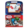 Thomas & Friends Spills & Thrills Read & Doodle – Learning resources for kids, a magnetic drawing pad, an easy-to-use pen, 22-page board book for reading and drawing